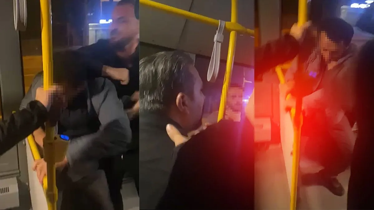Otobüs bekleyen kadını taciz edip takip etti: En sonunda otobüste darp edildi!