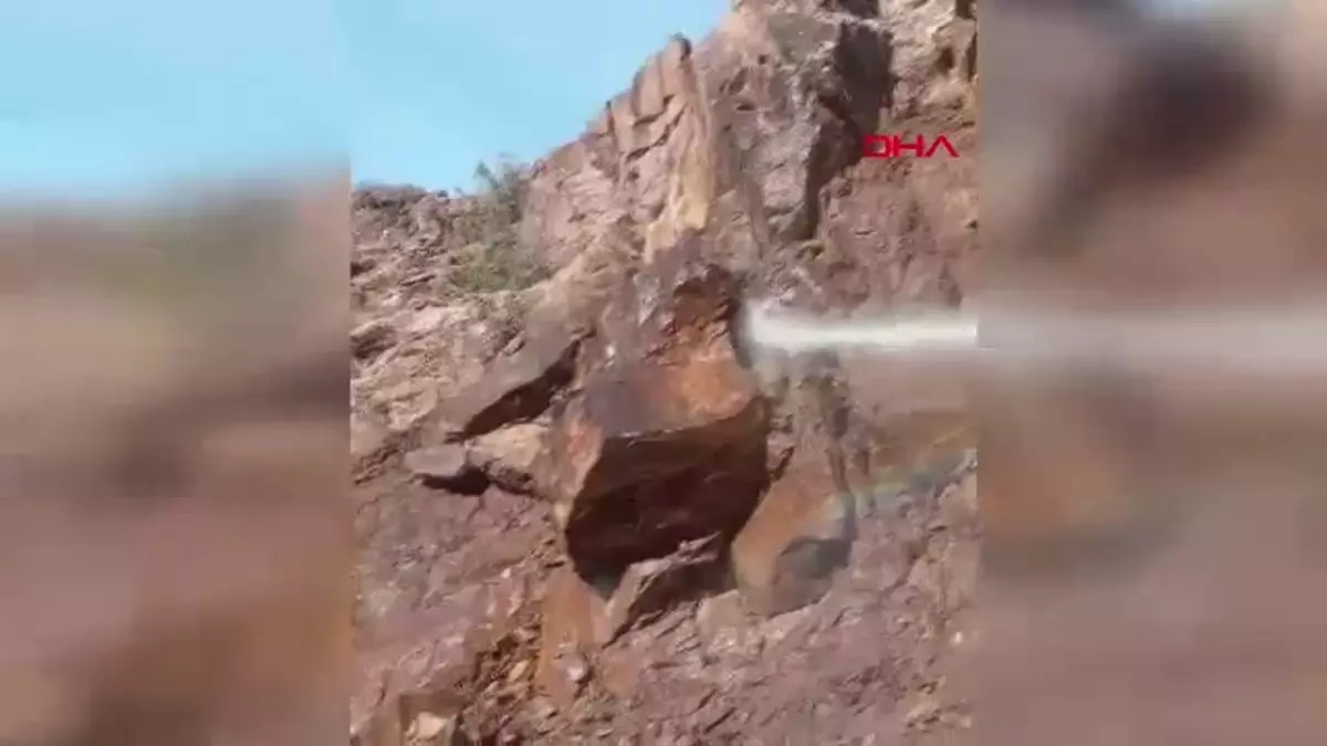 Yusufeli’nde Heyelan Riskine Karşı Yapay Heyelan Uygulaması
